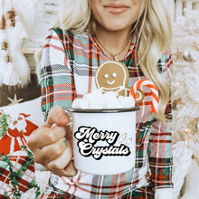 Load image into Gallery viewer, Merry Crystals Enamel Mug Black
