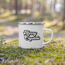 Load image into Gallery viewer, Merry Crystals Enamel Mug Black