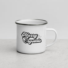 Load image into Gallery viewer, Merry Crystals Enamel Mug Black