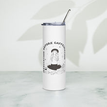 Load image into Gallery viewer, Stainless steel tumbler Meditation before caffeination