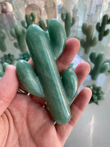 Self standing Aventurine Cactus