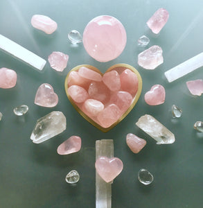 Tumbled rose quartz