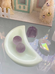 Carved Crystal Full Moon