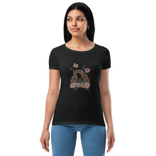 Load image into Gallery viewer, Women’s Blooming logo fitted t-shirt